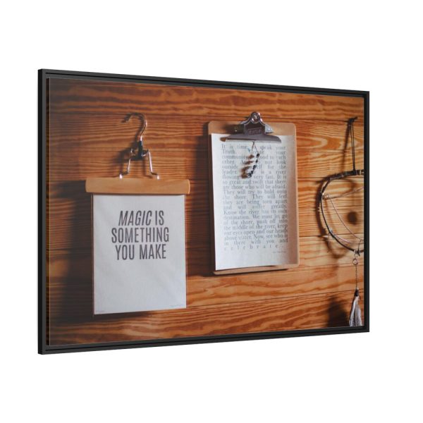 88289-125.jpg Motivational Quote on Wooden Clipboard Framed Canvas