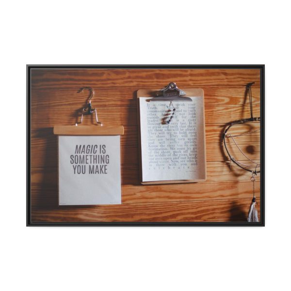 88289-126.jpg Motivational Quote on Wooden Clipboard Framed Canvas