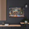 88289-134.jpg Dubai Skyscrapers at Night Framed Canvas