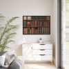 88289-138.jpg Antique Books in a Library Framed Canvas