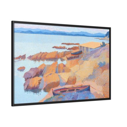 Calanque des Antibois by Henri-Edmond Cross Framed Canvas