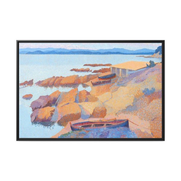 Calanque des Antibois by Henri-Edmond Cross Framed Canvas