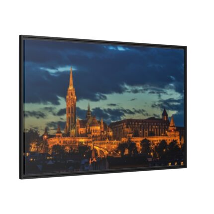 St. Matthew's Church Budapest Framed Canvas