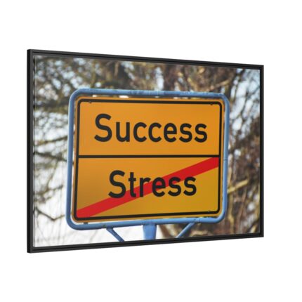Sign for Work Framed Canvas