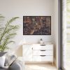 New York City Skyline at Night Framed Canvas