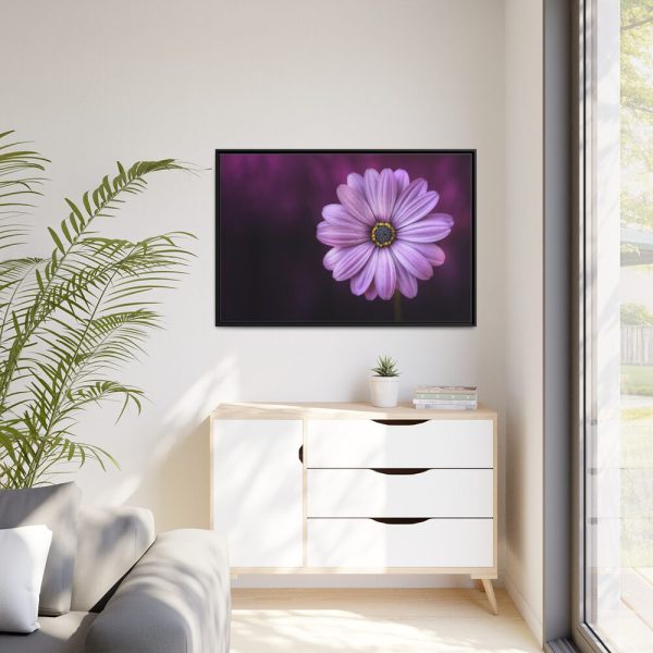 88289-193.jpg Purple Daisy Flower Framed Canvas