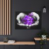 88289-199.jpg Purple Flowers in Hands Framed Canvas