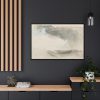 88289-214.jpg Clouds, Rain and Waves With Washes of Grey and Blue Framed Canvas