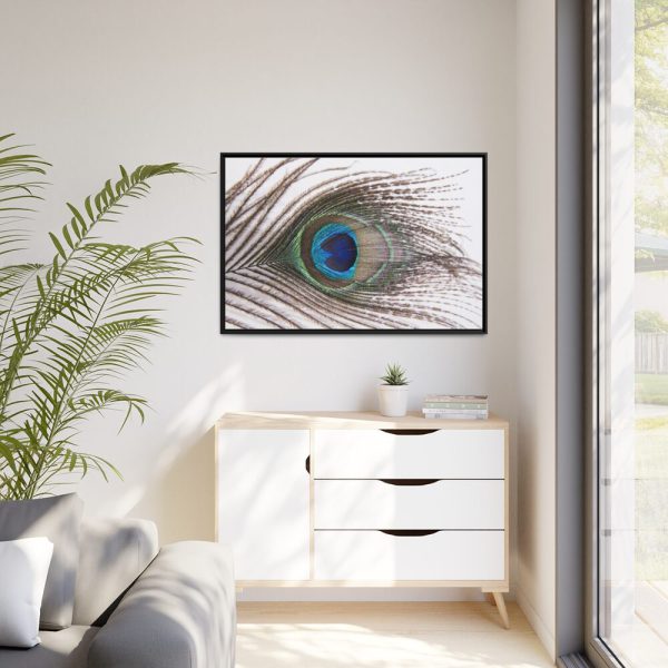 88289-228.jpg Peacock Feather Framed Canvas