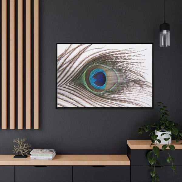 88289-229.jpg Peacock Feather Framed Canvas