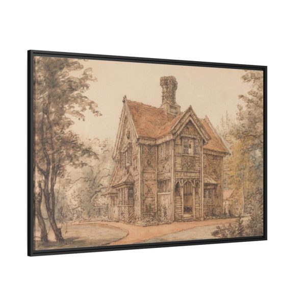 88289-230.jpg A Lodge at Cassiobury by William Henry Hunt Framed Canvas