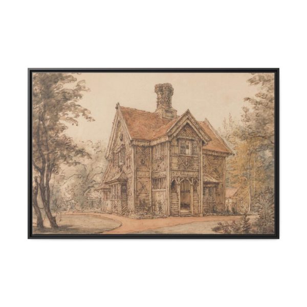 88289-231.jpg A Lodge at Cassiobury by William Henry Hunt Framed Canvas