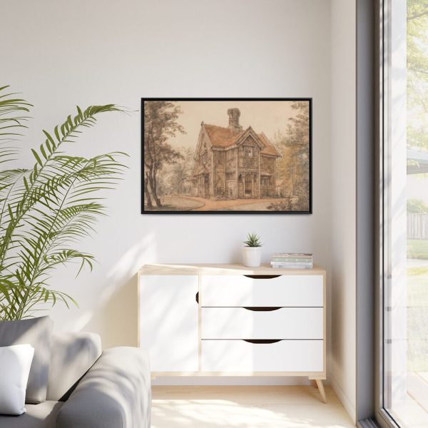 88289-233.jpg A Lodge at Cassiobury by William Henry Hunt Framed Canvas