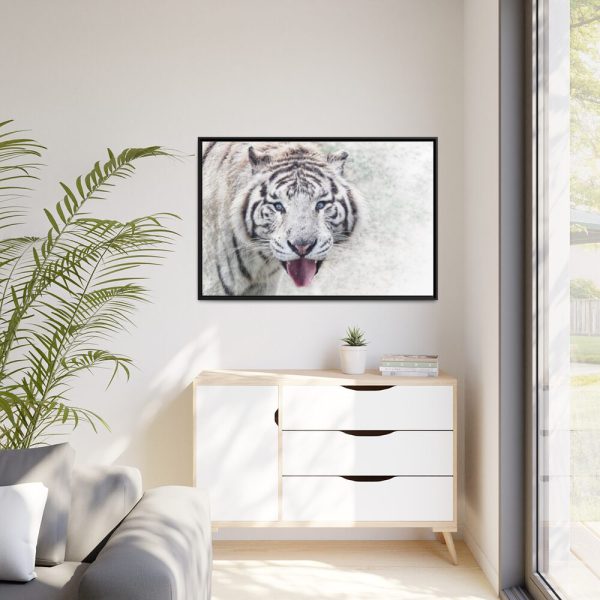 88289-238.jpg White Bengal Tiger Framed Canvas