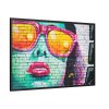 88289-265.jpg Brick Wall With Woman's Face Framed Canvas