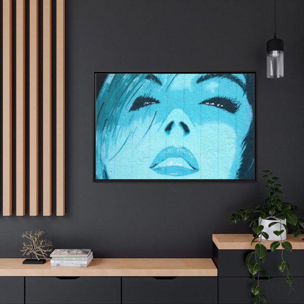 88289-274.jpg Blue Womans Face Framed Canvas