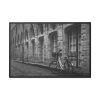 88289-276.jpg Black and White Shot of Bike Framed Canvas