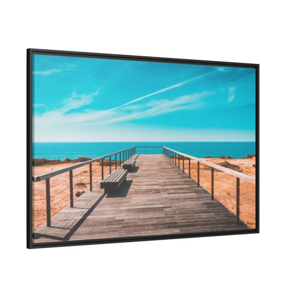 88289-280.jpg Boardwalk And Sky Framed Canvas