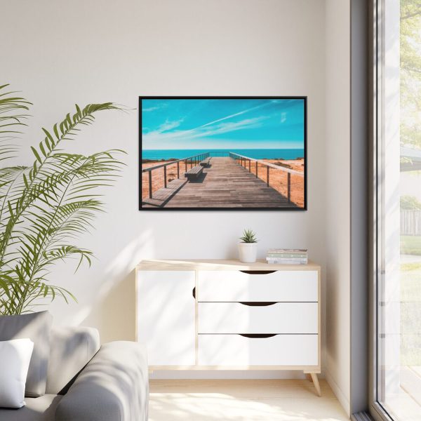 88289-283.jpg Boardwalk And Sky Framed Canvas