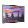 88289-285.jpg Artistically Landscape of Sunset and Clouds Framed Canvas