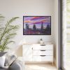 88289-288.jpg Artistically Landscape of Sunset and Clouds Framed Canvas