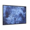 88289-290.jpg Blue Stripes With Blurred Texture Framed Canvas