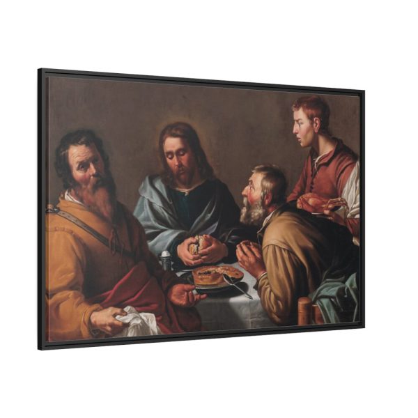 88289-305.jpg Supper at Emmaus Framed Canvas