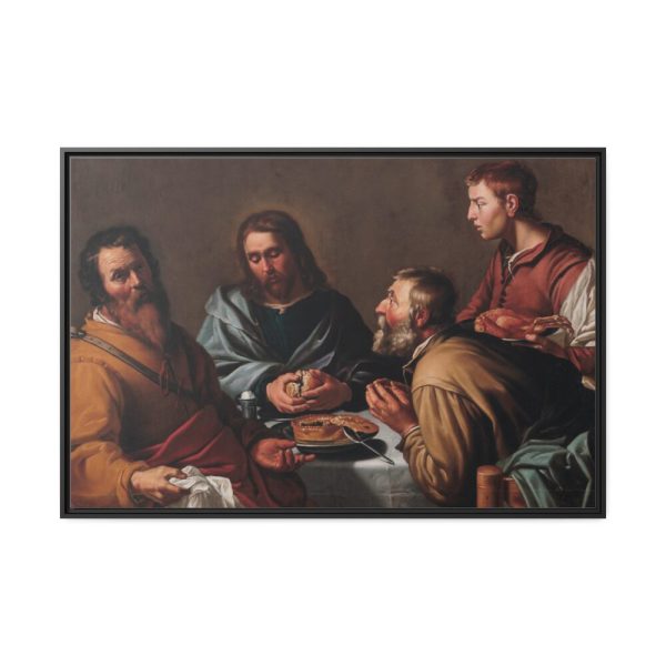 88289-306.jpg Supper at Emmaus Framed Canvas