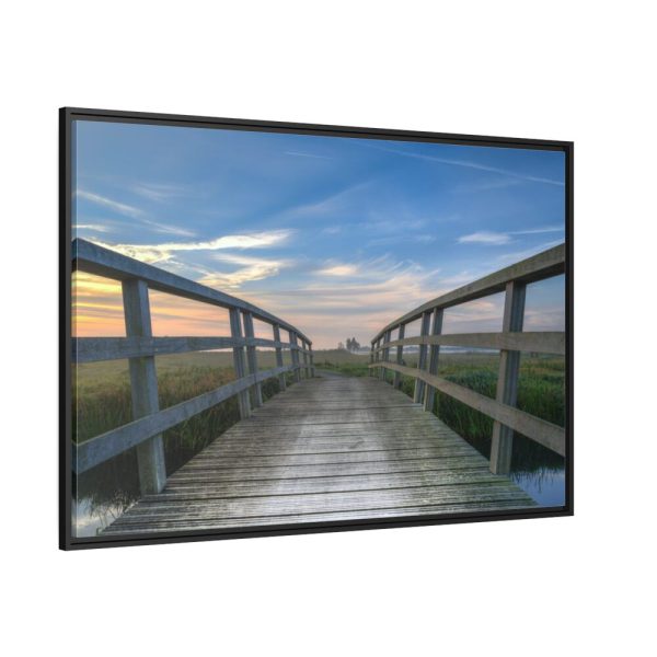 88289-320.jpg Crossing the Bridge Framed Canvas