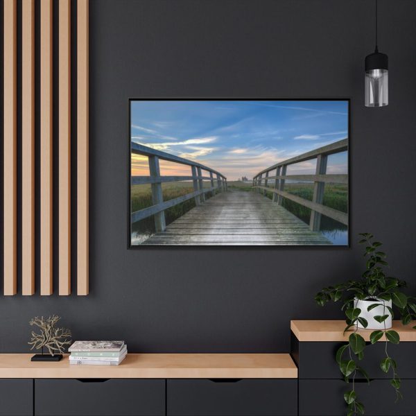 88289-324.jpg Crossing the Bridge Framed Canvas