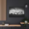 88289-329.jpg Amusement Park in Black and White Framed Canvas