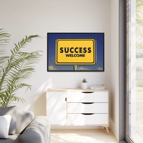 88289-33.jpg Success Welcome Invitation Framed Canvas