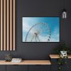 88289-339.jpg Large Ferris Wheel Against a Blue Sky Framed Canvas