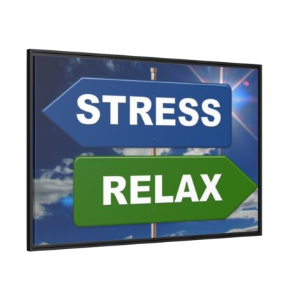 Stress Relax Voltage Framed Canvas