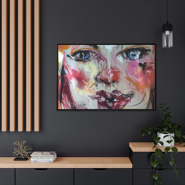 88289-354.jpg Face Painting Abstract Graffiti Framed Canvas