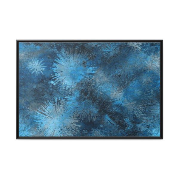 88289-355.jpg Аrt Painting Blue Blob Framed Canvas