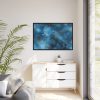 88289-358.jpg Аrt Painting Blue Blob Framed Canvas