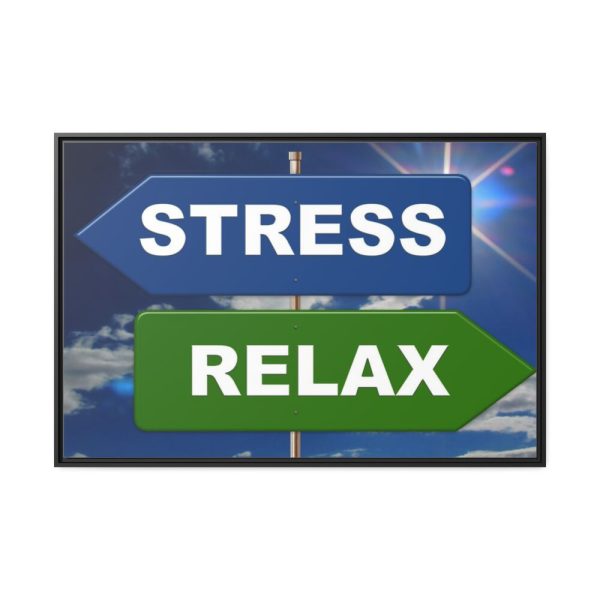 88289-36.jpg Stress Relax Voltage Framed Canvas