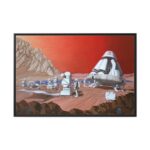 Mars Mission Illustrated by Les Bossinas Framed Canvas - Image 2