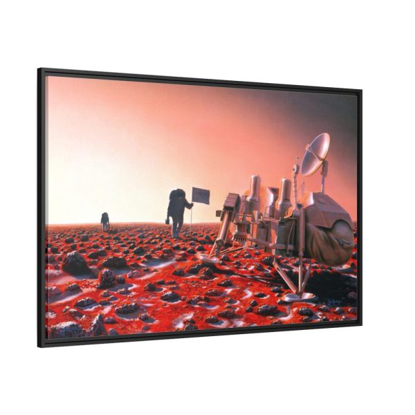 88289-370.jpg Astronauts Approach Viking 2 Framed Canvas