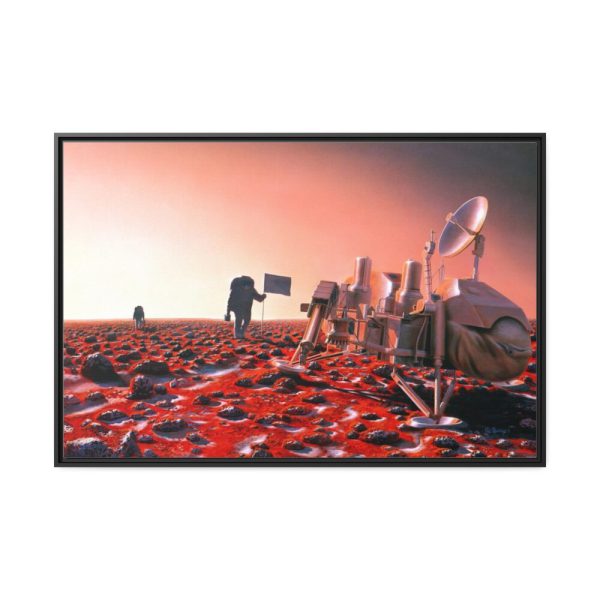 88289-371.jpg Astronauts Approach Viking 2 Framed Canvas