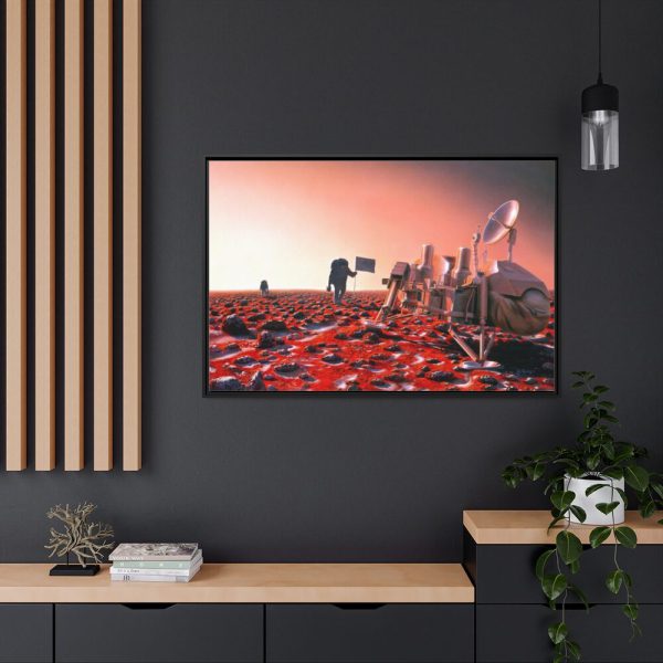 88289-374.jpg Astronauts Approach Viking 2 Framed Canvas