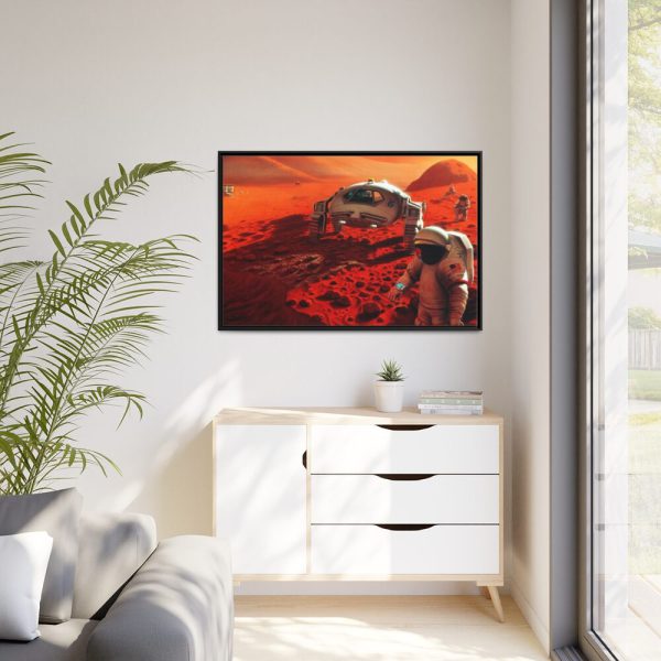 88289-378.jpg Humans on Mars Illustrated by Pat Rawlings Framed Canvas
