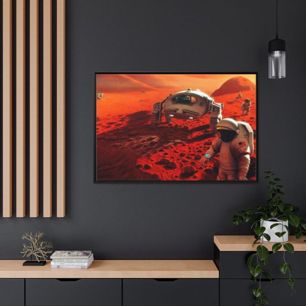 88289-379.jpg Humans on Mars Illustrated by Pat Rawlings Framed Canvas