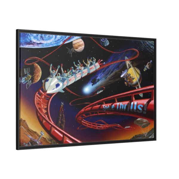 88289-380.jpg Roller Coaster in Space Framed Canvas