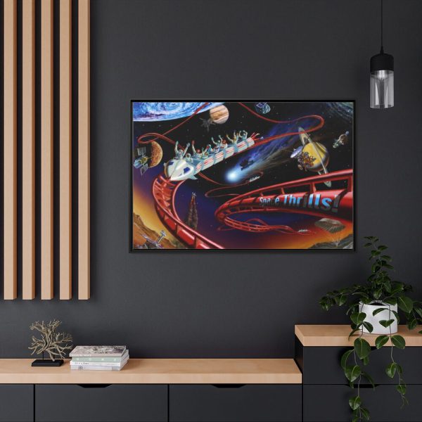 88289-384.jpg Roller Coaster in Space Framed Canvas