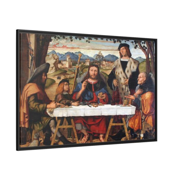 88289-390.jpg Marziale Christus in Emmaus Anagoria Framed Canvas