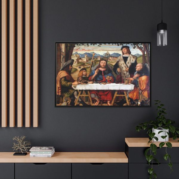 88289-394.jpg Marziale Christus in Emmaus Anagoria Framed Canvas