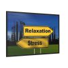 88289-40.jpg Relaxation vs Stress City Framed Canvas