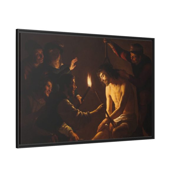 88289-400.jpg The Mocking of Christ by Gerrit van Honthorst Framed Canvas